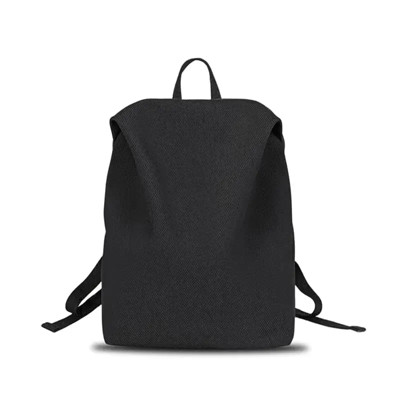 Women nylon backpack soft lightweight for commuting Black