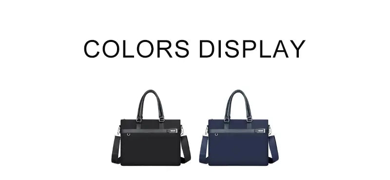 Man carrying navy blue briefcase - side view showing professional style
