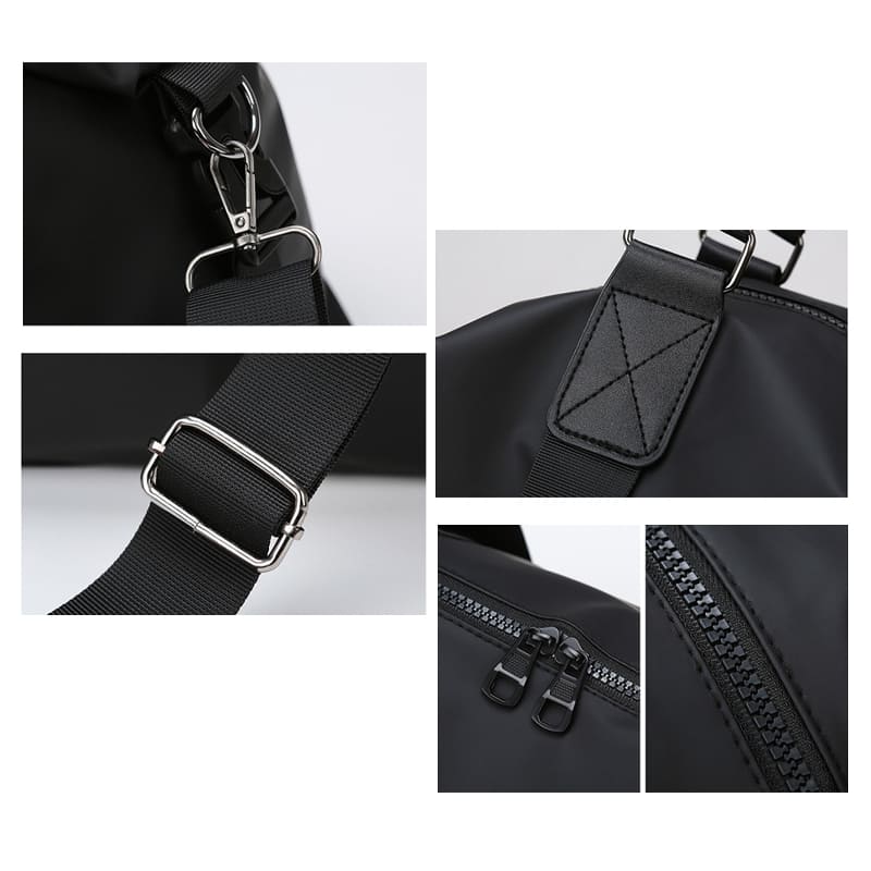 Lightweight and durable oxford shoulder bag with polyester lining, perfect for customized production services.