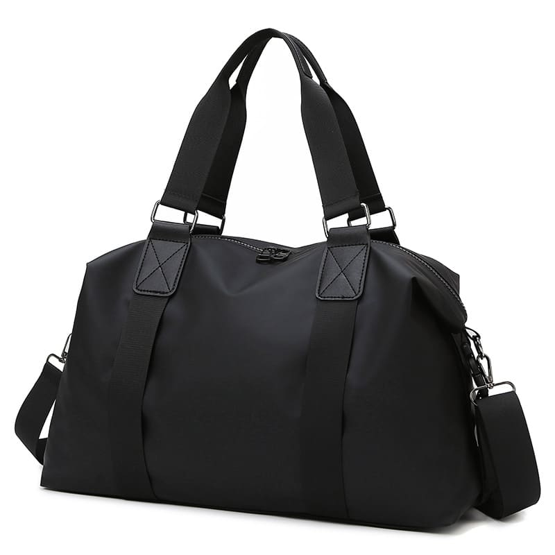 Durable black oxford fabric bag with reinforced stitching and adjustable shoulder strap, available for OEM and ODM customization.