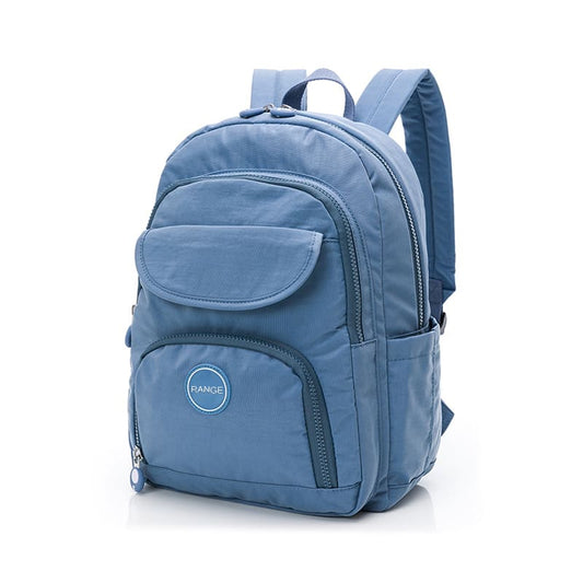 Customizable lightweight laptop backpack with padded 14-inch compartment, designed for private label manufacturing.