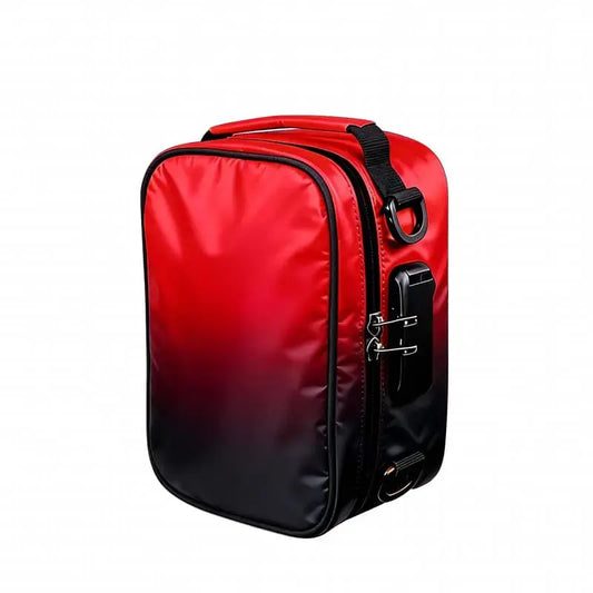 Smell proof sling stash bag waterproof nylon daily use-red