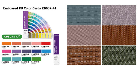 Elevating Design with the Embossed PU Color Cards RB037-41