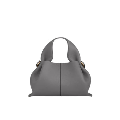 Milk tea slouchy shoulder bag small size with detachable strap