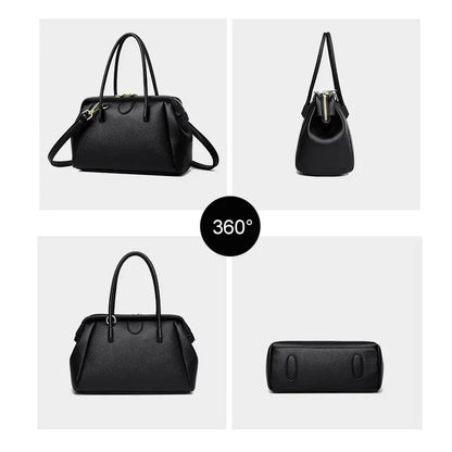 PU leather doctor bag size and detail 24x12x17cm handle and strap