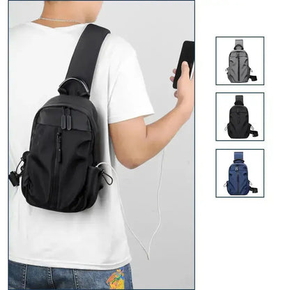 Range Bags Polyester Chest Bag Back View - Padded Adjustable Shoulder Strap for Comfort