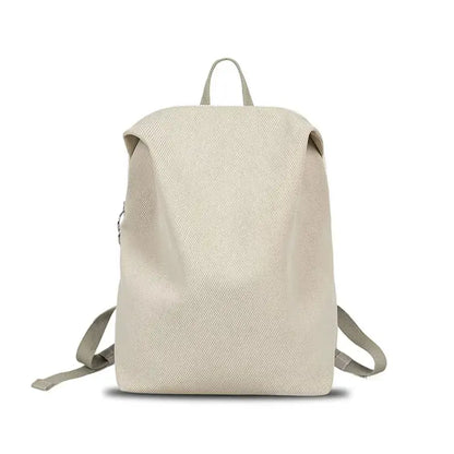 Women nylon backpack soft lightweight for commuting Apricot