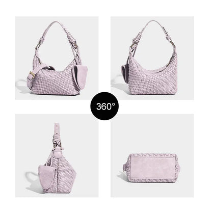 Woven PU handbag multi angle product display