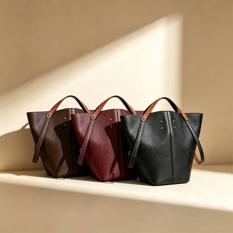Vintage Large Capacity Commuter Bucket Bag  view 8