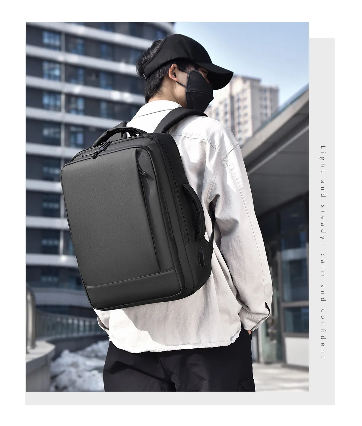 Range Bags Business Backpack Interior - Padded Laptop Compartment and Multiple Organizer Pockets