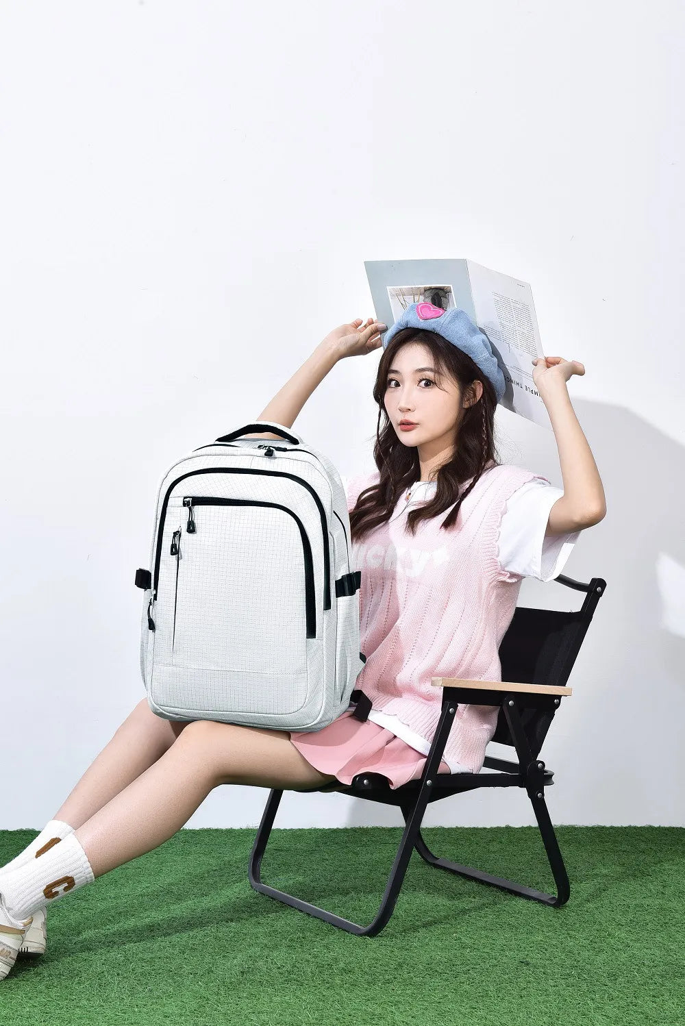 Range Bags Travel Backpack On-Model Shot - Perfect Size for College Students and Professionals