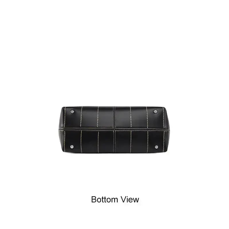 Luxury PU tote bag multiple angle display large capacity-Bottom
