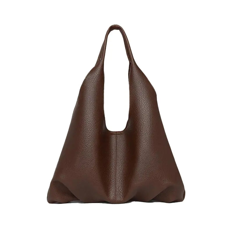Soft PU Leather Hobo Tote Bag - Size Chart - 37 x 24 x 5 cm with Inner Pouch
