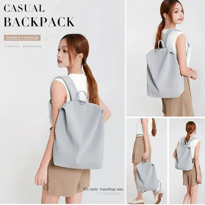 Women nylon backpack simple casual design