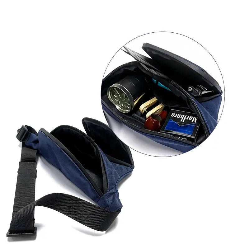 smell proof waist bag internal structure activated carbon lining