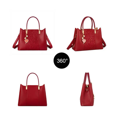 Woman in Traditional Chinese Dress Holding Red Embroidered Handbag - Wedding Lifestyle Scene