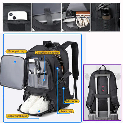 Range Bags Outdoor Backpack Shoe Compartment - Independent Ventilated Pocket for Dirty Shoes Separation