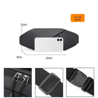 Range Bags Ultra-Slim PU Sling Bag - Minimalist Crossbody Pack