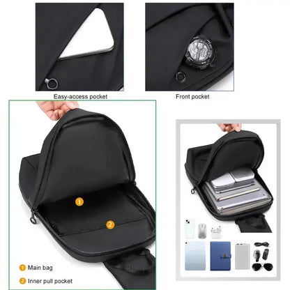 Range Bags PVC Sling Bag Interior - Spacious Waterproof Main Compartment