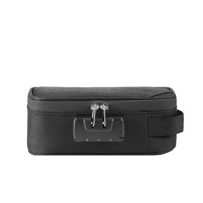 Smell Proof Carbon Stash Case waterproof odor control Oxford material-black
