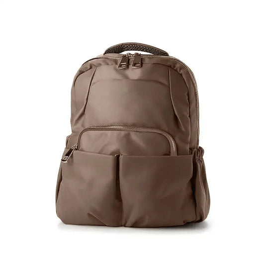backpack laptop women supplier Women's Work Backpack with Laptop Compartment, Gray / 14 Inches Laptop and nappa leather handles built for work Factory Wholesale Custom Logo Business