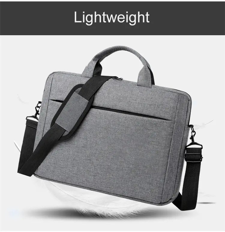 Interior view showing easy-access pocket with tablet and main bag with laptop books umbrella