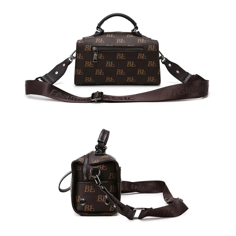 women's barrel handbag wholesale material detail closeup