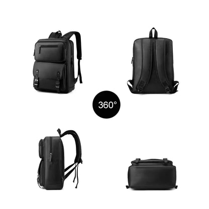 Range Bags Leather Backpack Front Pocket - Quick Access Storage for Phone Wallet and Keys