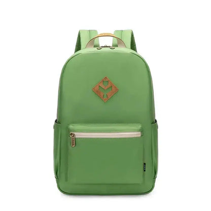 Lightweight nylon waterproof backpack for daily use-green