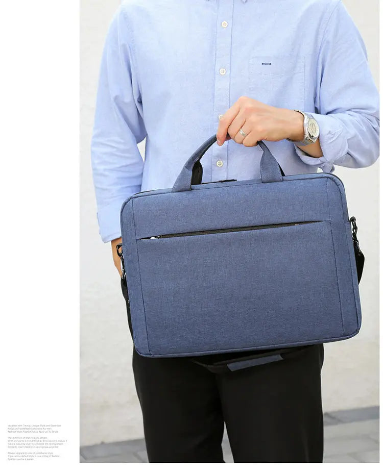 Man holding gray briefcase by handle - professional business lifestyle