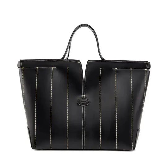 Elegant work tote bag set luxury handbags and purse for women-black