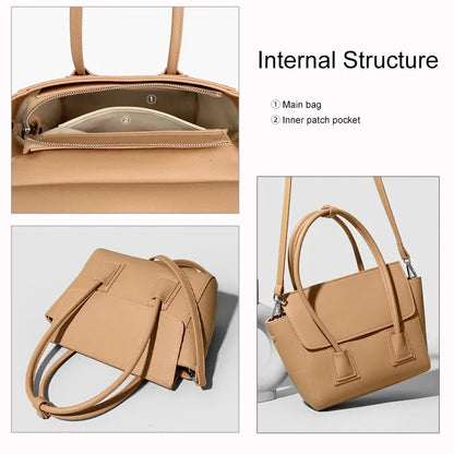minimalist tote bag interior compartments organized