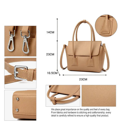 minimalist tote bag matte pu leather side angle detail