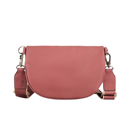 Minimalist pink shoulder bag made of high-quality nylon, ideal for international brands seeking OEM/ODM customization.