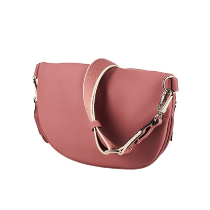 Lightweight pink nylon shoulder bag with zippered main compartment and inner pocket, ready for global OEM projects.
