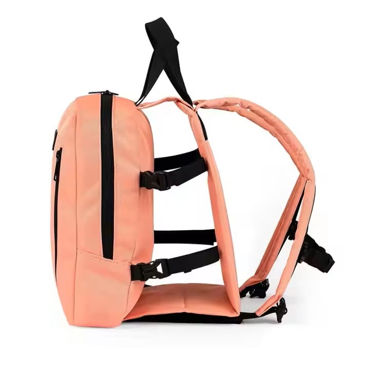 Water-resistant oxford fabric sports backpack featuring spacious interior for skates and essentials, supporting OEM and ODM orders.