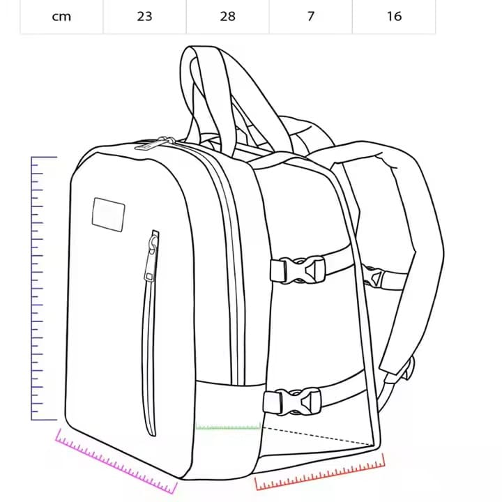 High-quality roller shoes storage backpack made of waterproof oxford material, tailored for international OEM and private label clients.