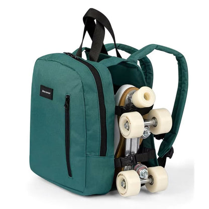 Durable waterproof oxford green backpack designed for roller skate storage, available for OEM and ODM customization