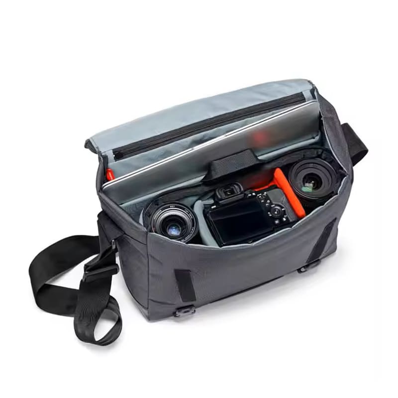 Multi-compartment photography backpack with tripod pocket and durable construction, perfect for custom branding