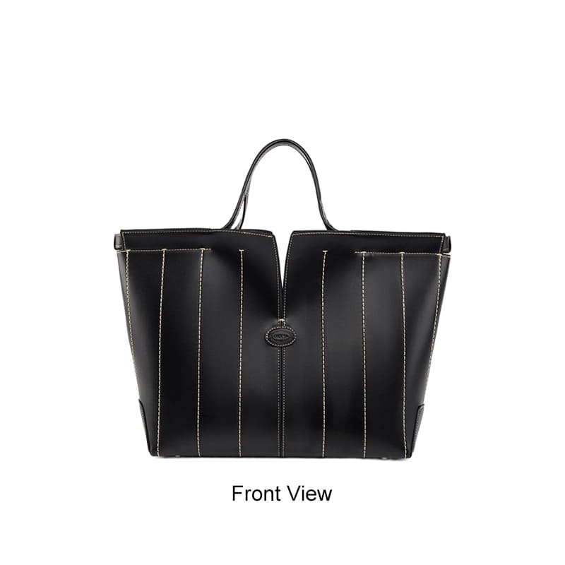 Luxury PU tote bag multiple angle display large capacity-Front