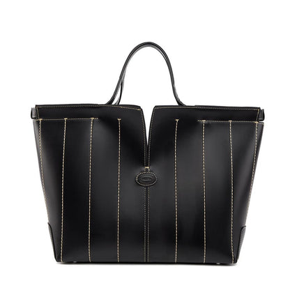 Elegant work tote bag set luxury handbags and purse for women-black