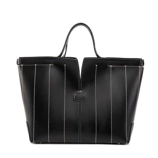 Elegant work tote bag set luxury handbags and purse for women-black