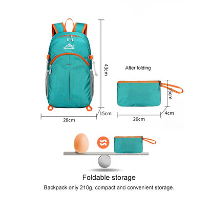 Men's and women's outdoor cycling leisure travel backpack wear-resistant folding waterproof nylon backpack - China Guangzhou professional luggage manufacturer - Support brand customization, OEM and ODM.
