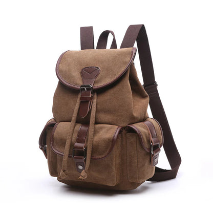 Korean Trendy Canvas Backpack - Student Travel Bag