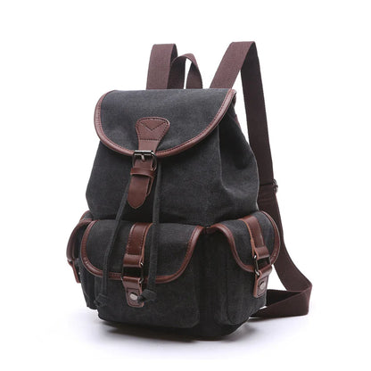 Korean Trendy Canvas Backpack - Student Travel Bag