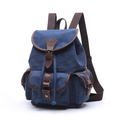 Korean Trendy Canvas Backpack - Student Travel Bag