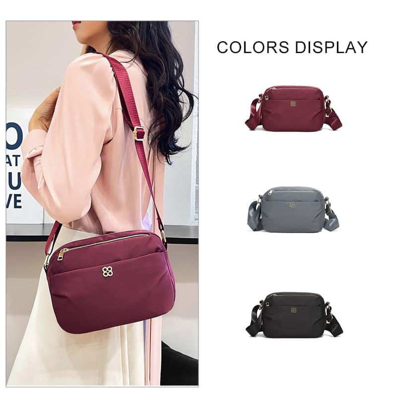 Nylon sling bag fabric texture lightweight material