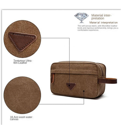 Portable Canvas Clutch for Key purse Toiletries storage bag-3011- Guangzhou, China professional bags & case manufacturer - Support custom and OEM