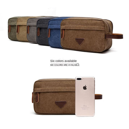 Portable Canvas Clutch for Key purse Toiletries storage bag-3011- Guangzhou, China professional bags & case manufacturer - Support custom and OEM