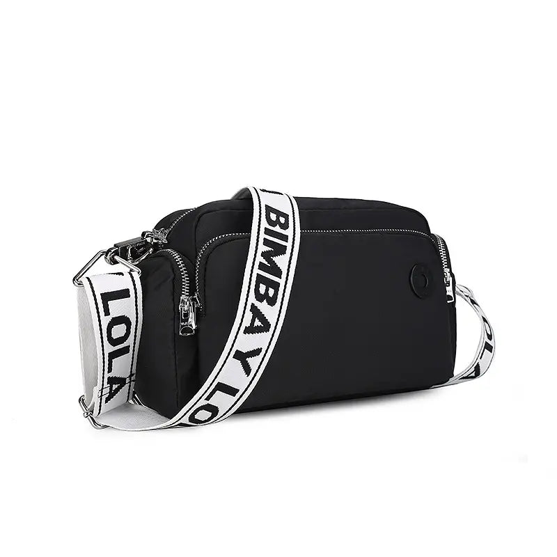 nylon crossbody bag - lifestyle shot - casual daily wear